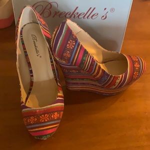 Beautiful multi colored wedges